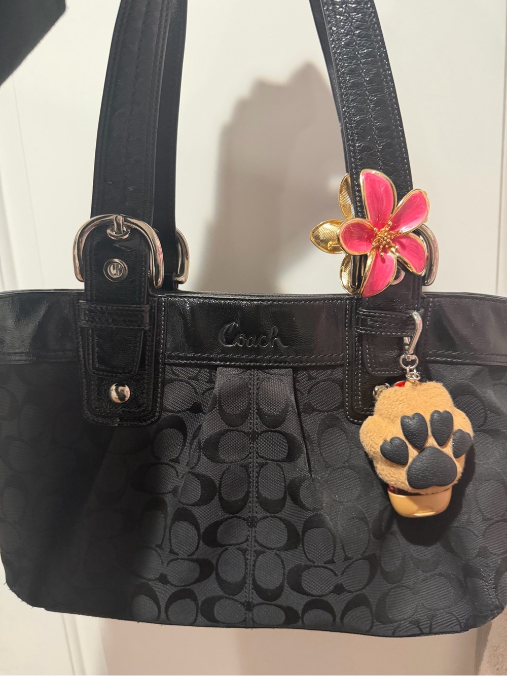 Coach Black Signature Shoulder Bag